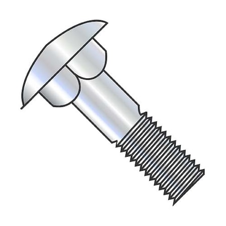 Carriage Bolt, Square Neck Round Head, Zinc Plated Low Carbon Steel, 5/8-11 x 15 in.